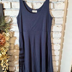 Maurices Blue Sleeveless Scoop Neck Sundress